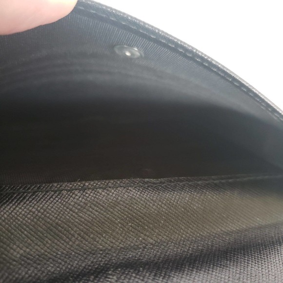 Prada Mens Bifold Wallet Black Leather Card Bill Coin Holder Made in Italy Mediu - Picture 10 of 15